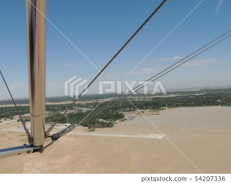 Aerial view from Dunhuang Meishin Mountain, China Aerial view from Dunhuang Meishin Mountain, China 54207336
