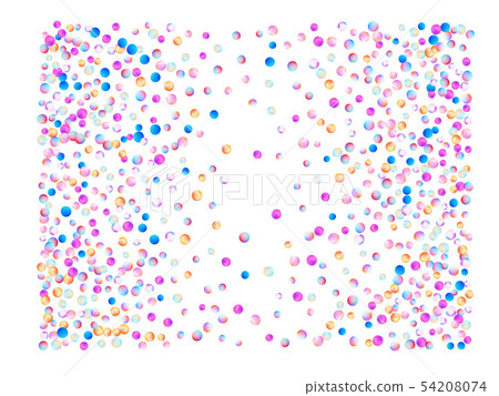 Colored confetti balls, particles. Colored confetti balls, particles. 54208074