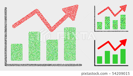 Pixel Vector Trend Chart Icons - Stock Illustration [54209015] - PIXTA