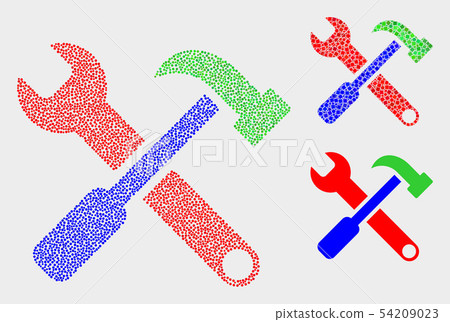 Pixelated Vector Tools Icons - Stock Illustration [54209023] - PIXTA