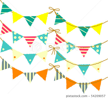 Retro wind garland set Retro wind garland set 54209057