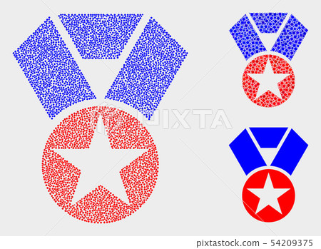 Pixelated Vector Star Award Icons Pixelated Vector Star Award Icons 54209375