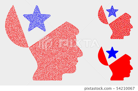 Dotted Vector Open Mind Star Icons Dotted Vector Open Mind Star Icons 54210067