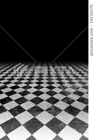 Checkers floor leading to darkness 54210270