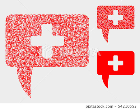 Dot Vector Medical Message Hint Icons 54210552