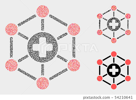 Dotted Vector Medical Center Links Icons 54210641