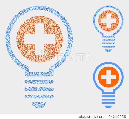 Dot Vector Medical Bulb Icons 54210658