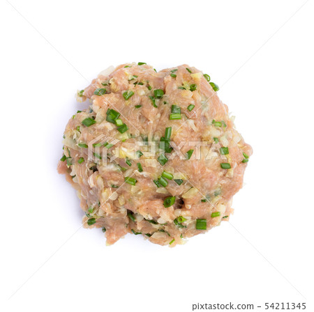 homemade grounded pork for dumplings or gyoza 54211345