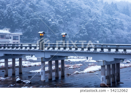 Misasa Onsen winter snow Misasa Onsen winter snow 54212062
