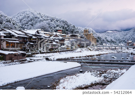 Misasa Onsen winter snow Misasa Onsen winter snow 54212064