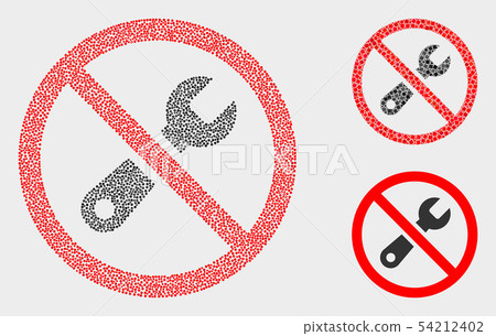 Dotted Vector Forbidden Repair Icons Dotted Vector Forbidden Repair Icons 54212402
