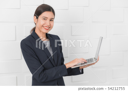 young lady working at office 54212755