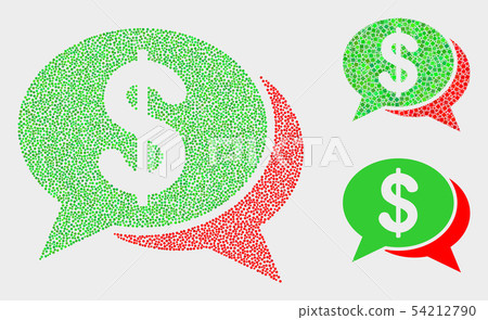 Dot Vector Financial Chat Messages Icons 54212790