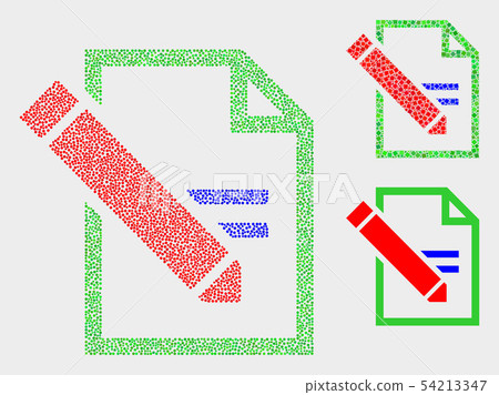 Pixelated Vector Edit Text Page Icons Pixelated Vector Edit Text Page Icons 54213347