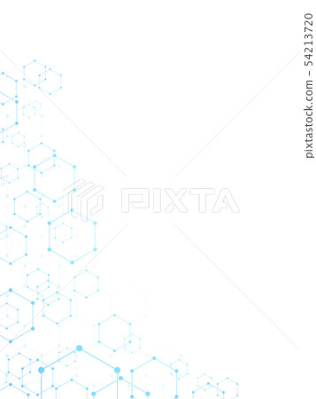 Hexagonal background Vertical position 54213720