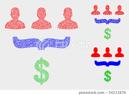 Pixel Vector Customer Sales Funnel Icons Pixel Vector Customer Sales Funnel Icons 54213876