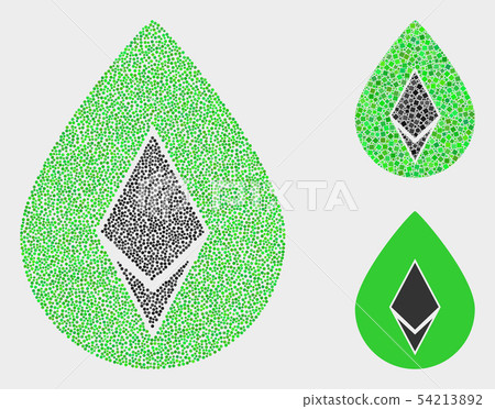 Dot Vector Crystal Drop Icons 54213892