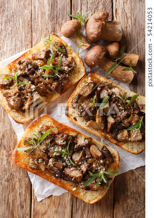 Italian homemade sandwiches with fried boletus Italian homemade sandwiches with fried boletus 54214053