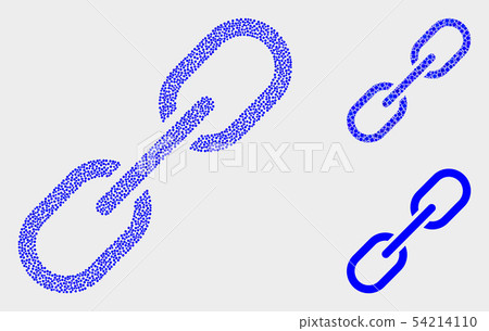 Pixelated Vector Chain Icons - Stock Illustration [54214110] - PIXTA