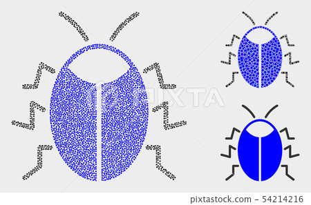 Pixelated Vector Bug Icons - Stock Illustration [54214216] - PIXTA