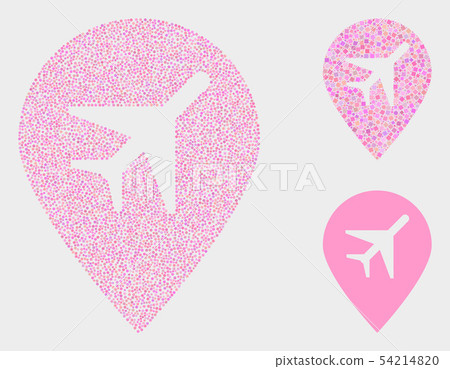 Pixelated Vector Airport Map Marker Icons Pixelated Vector Airport Map Marker Icons 54214820