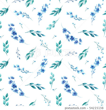 Watercolor floral vector pattern Watercolor floral vector pattern 54215138