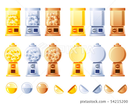 Capsule toy machine (gold, silver, copper) 54215200