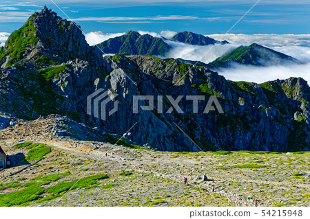 Takaken dake and Kugi dake / Nan Komagatake dake seen from the Central Alps and Kiso-Komagatake-Koto Line 54215948