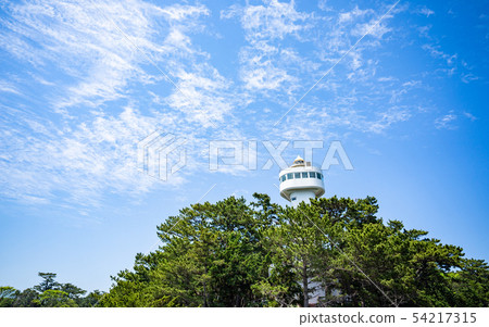 在伊藤和Jogasaki海岸的Kadowaki燈塔 在伊藤和Jogasaki海岸的Kadowaki燈塔 54217315