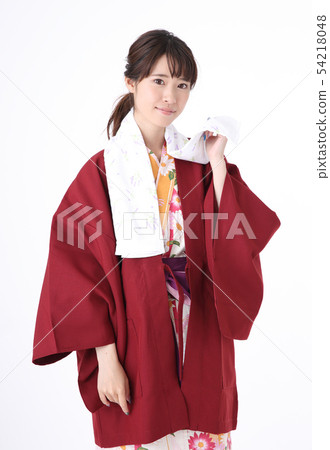 Young woman wearing a yukata 54218048