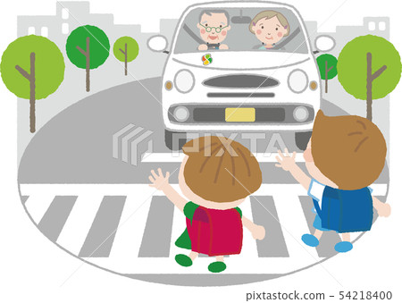 高級司機3（帶孩子的人行橫道）側身 54218400