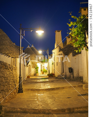 Alberobello Trulli at night Alberobello Trulli at night 54218467