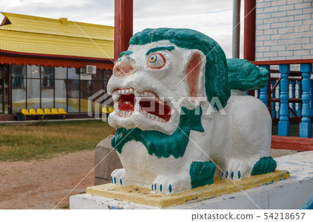 Ivolginsky datsan, Buddhist white lion 54218657
