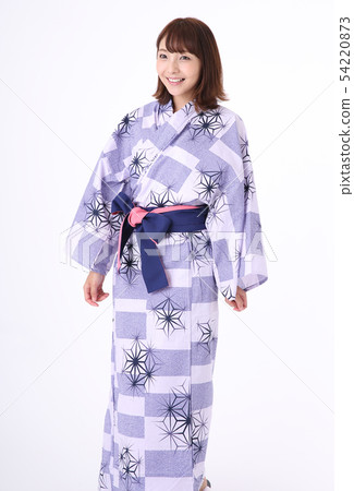 Young woman wearing a yukata 54220873