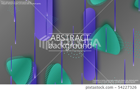 Fluid shapes. 3D background. 54227326