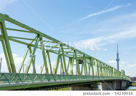 Sky of sky Tokyo Sky Tree and Kine River Bridge 54230038