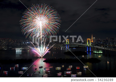 [Tokyo] Odaiba fireworks image 54230289