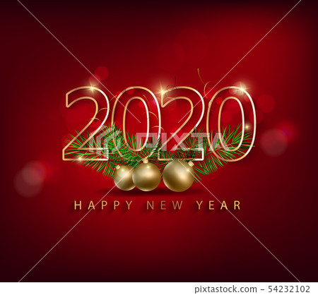 Happy New Year 2020, merry christmas. Happy New Year 2020, merry christmas. 54232102
