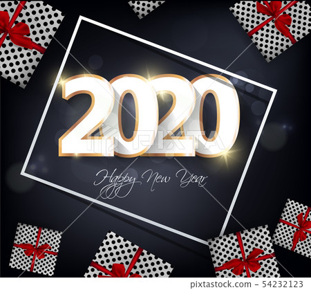 Happy New Year 2020, merry christmas. Happy New Year 2020, merry christmas. 54232123