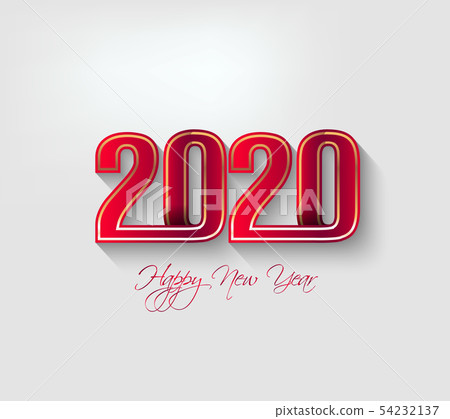 Happy New Year 2020, merry christmas.  54232137