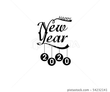 Happy New Year 2020, merry christmas. Happy New Year 2020, merry christmas. 54232141