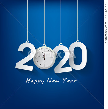 Happy New Year 2020, merry christmas. Happy New Year 2020, merry christmas. 54232144