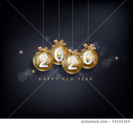 Happy New Year 2020, merry christmas. Happy New Year 2020, merry christmas. 54232164