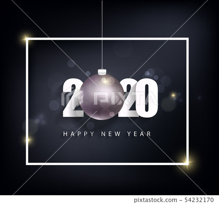 Happy New Year 2020, merry christmas. Happy New Year 2020, merry christmas. 54232170