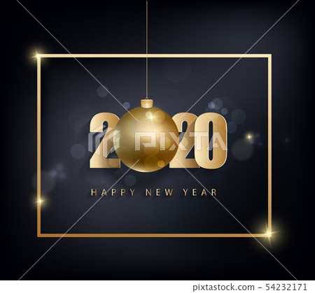 Happy New Year 2020, merry christmas. Happy New Year 2020, merry christmas. 54232171