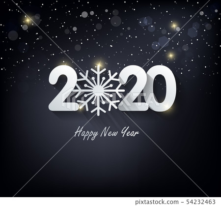 Happy New Year 2020, merry christmas.  54232463