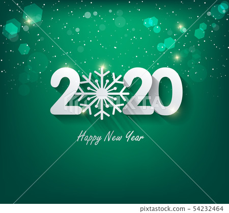 Happy New Year 2020, merry christmas. Happy New Year 2020, merry christmas. 54232464