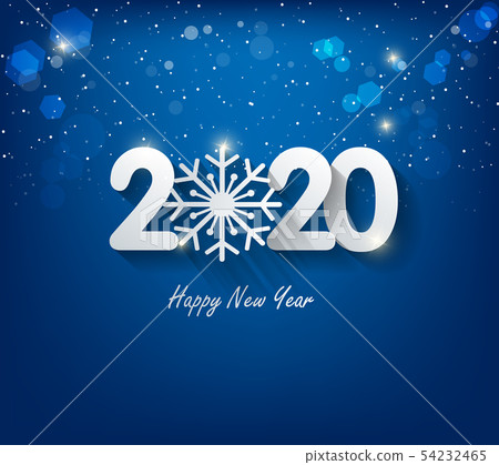 Happy New Year 2020, merry christmas. Happy New Year 2020, merry christmas. 54232465