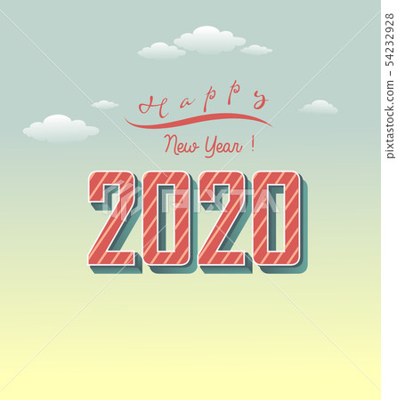 Happy New Year 2020, merry christmas.  54232928