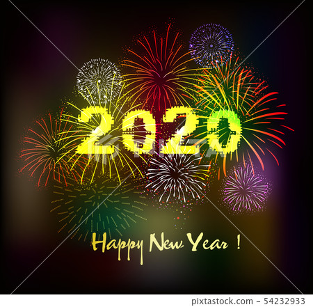 Happy New Year 2020, merry christmas. Happy New Year 2020, merry christmas. 54232933